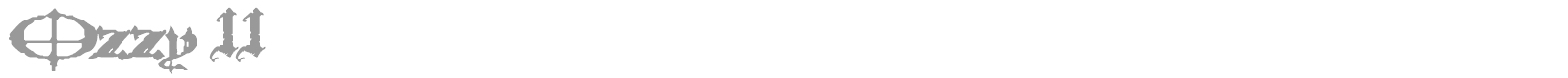 Ozzy II font preview